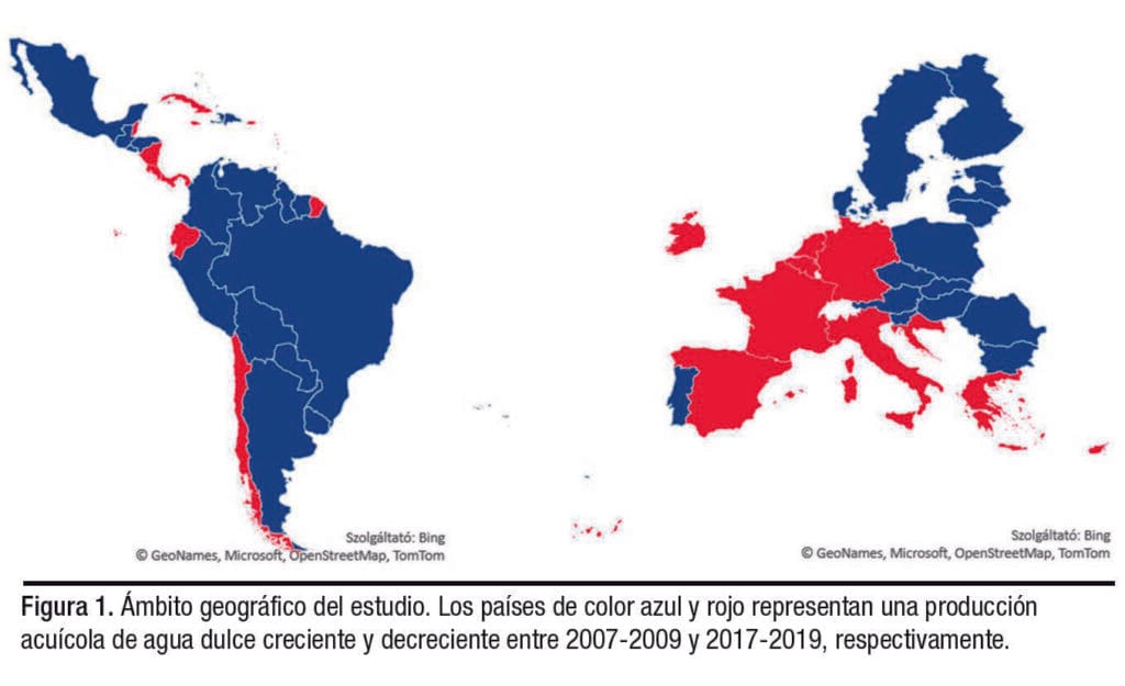 acuicultura de agua dulce en la Unión Europea y América Latina