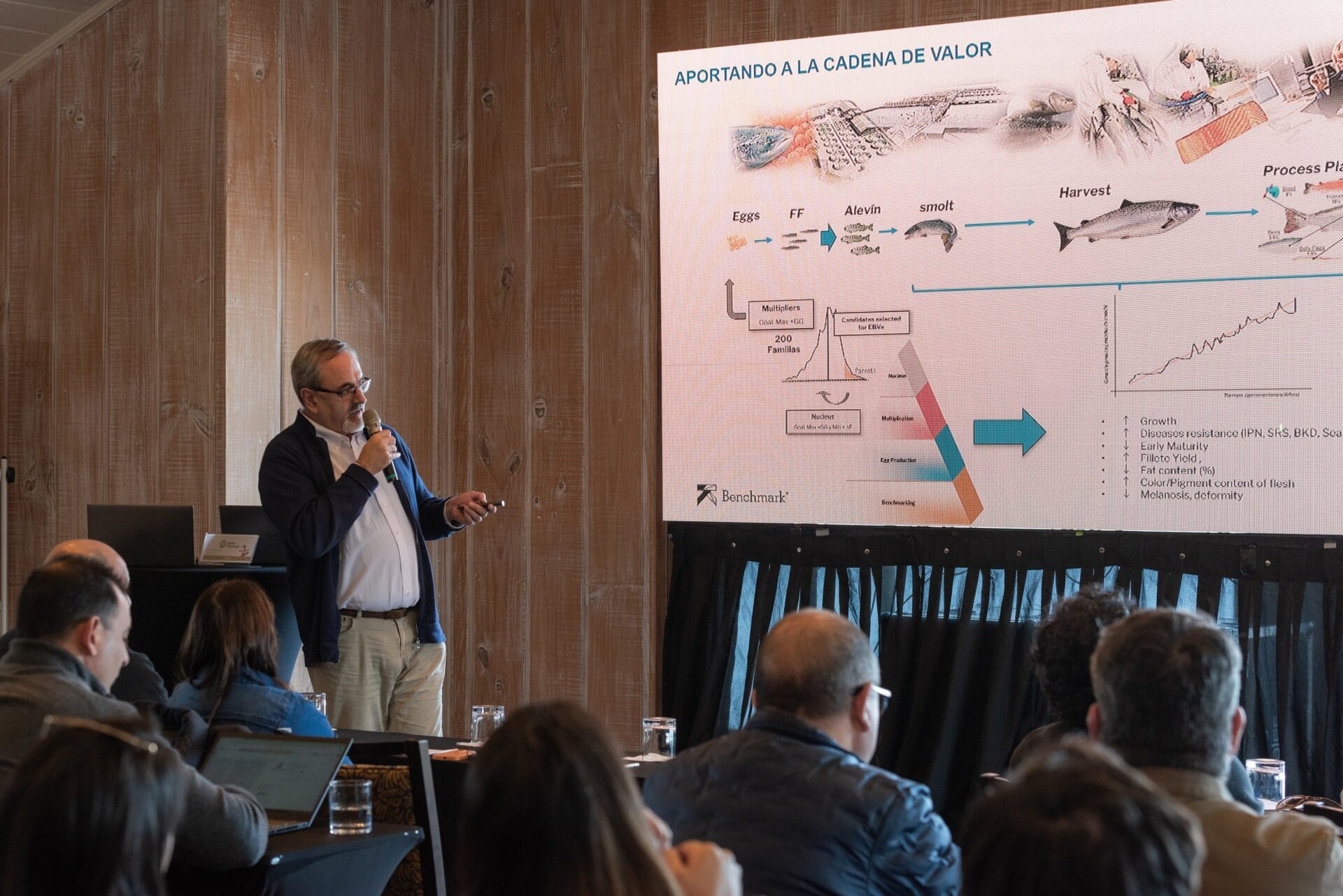 Ph.D. Jean Paul Lhorente, gerente técnico y de Genética de Benchmark Genetics Chile.