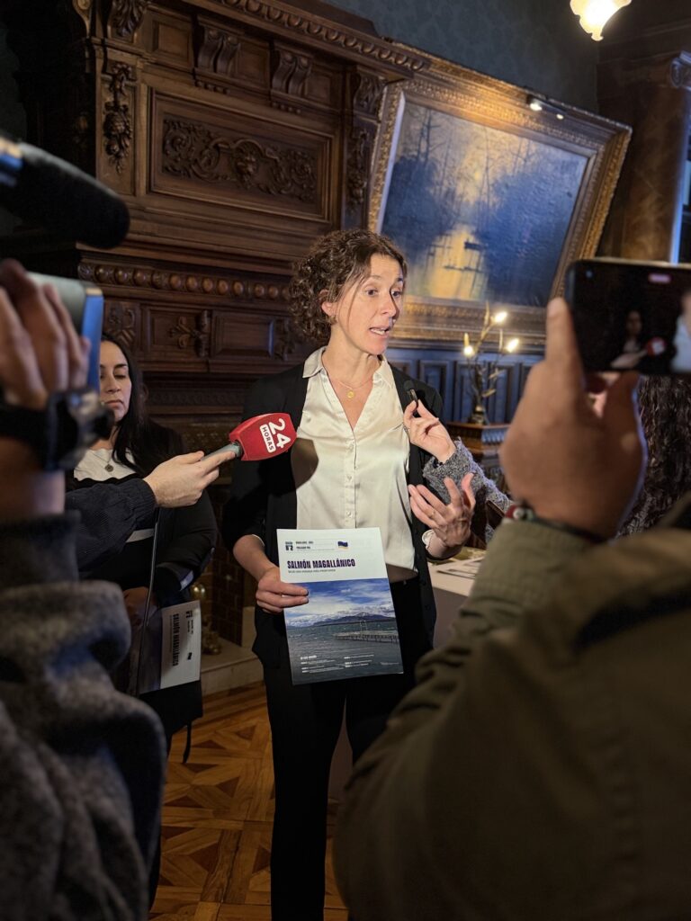 Francisca Rojas Philippi, gerente general de la Asociación de Salmonicultores de Magallanes.